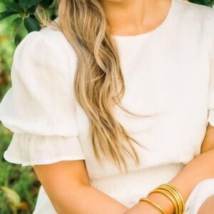 Elegant White Women's Dress